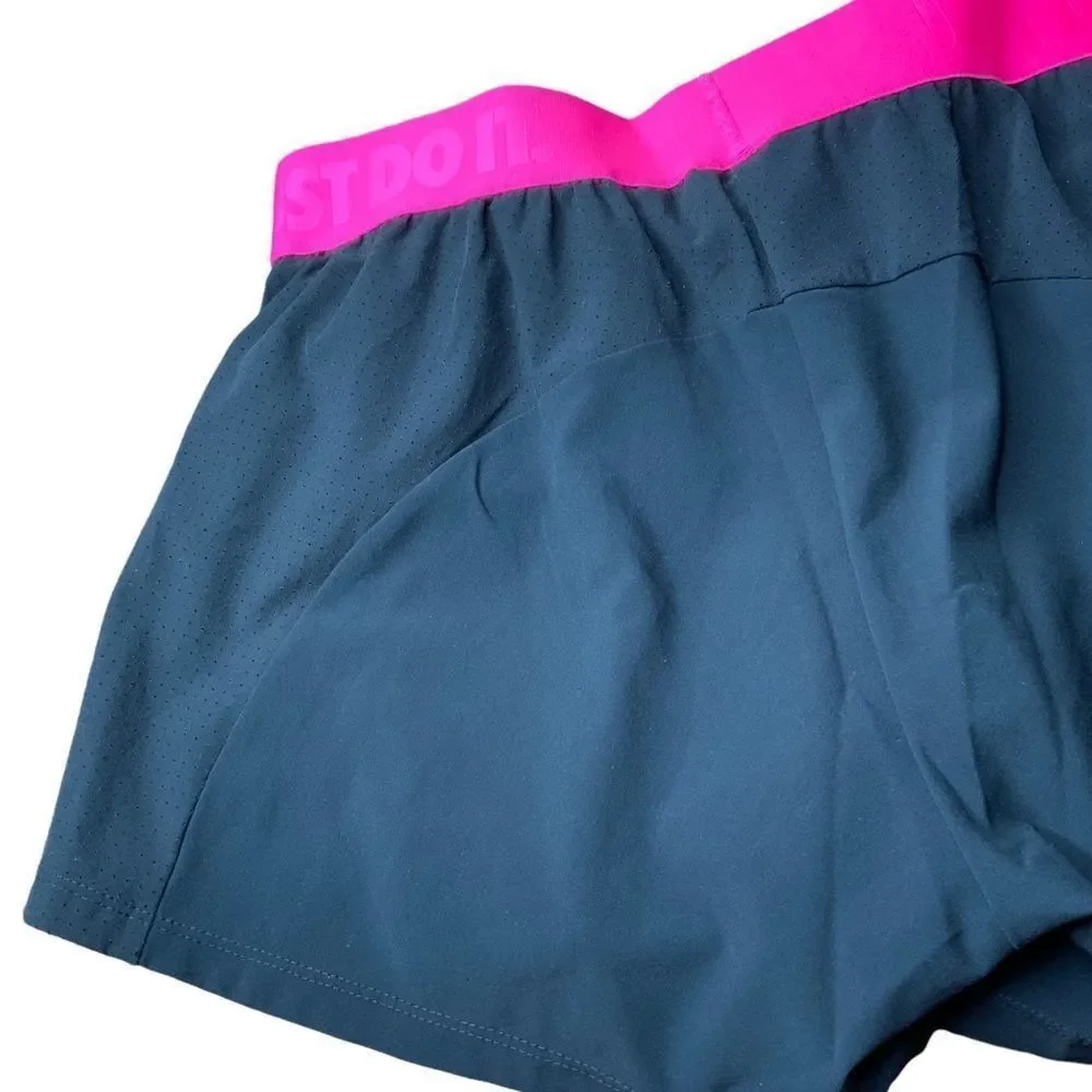 NIKE Dri Fit Black Pink Lined Running Shorts Size XS - Picture 5 of 11
